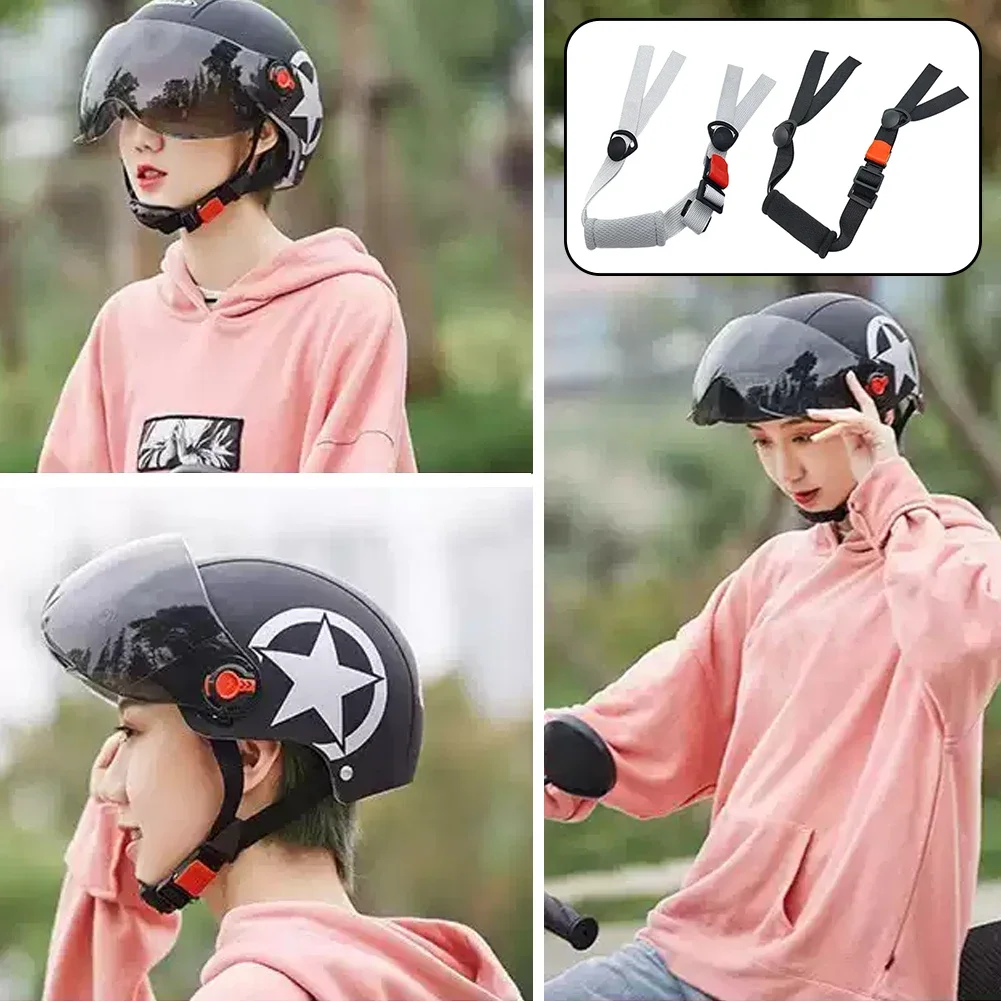 Outdoor Sports Store - Verstelbare helmkinband en kinbeslag Motoraccessoires Veiligheidshelm