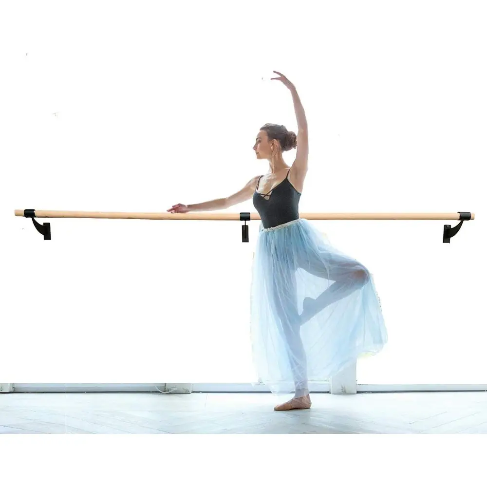 Gymnastic Bar Home - Wandmontage balletbarresysteem met vaste hoogte, traditioneel