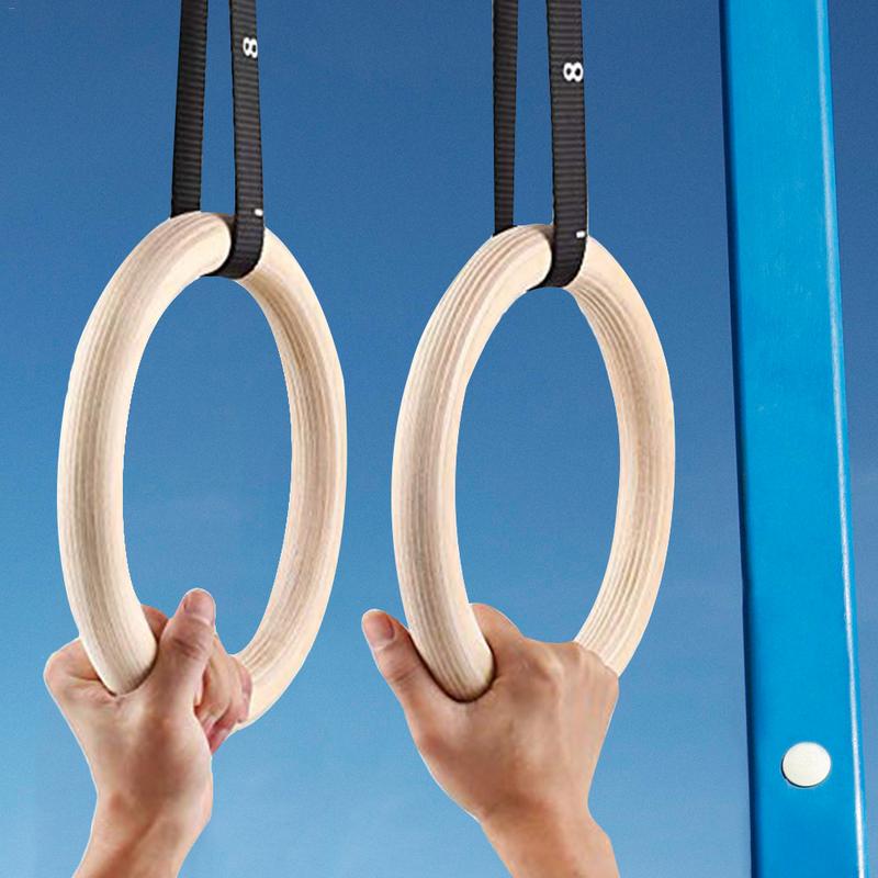 Gymnastic Bar Home - 1 Stuk Berkenhout Gymnastiek Ringen Pull