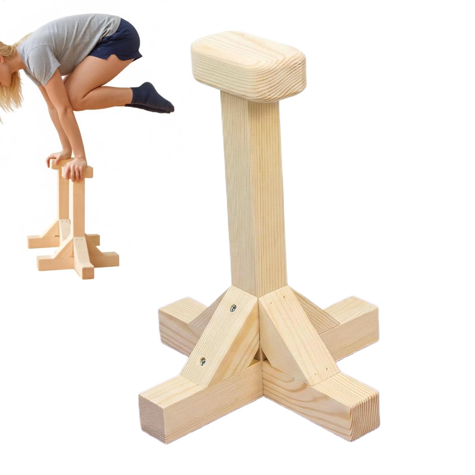 Gymnastic Bar Home - Handstandstang van hout, ergonomisch, krachttrainingsapparaat, bodyweight